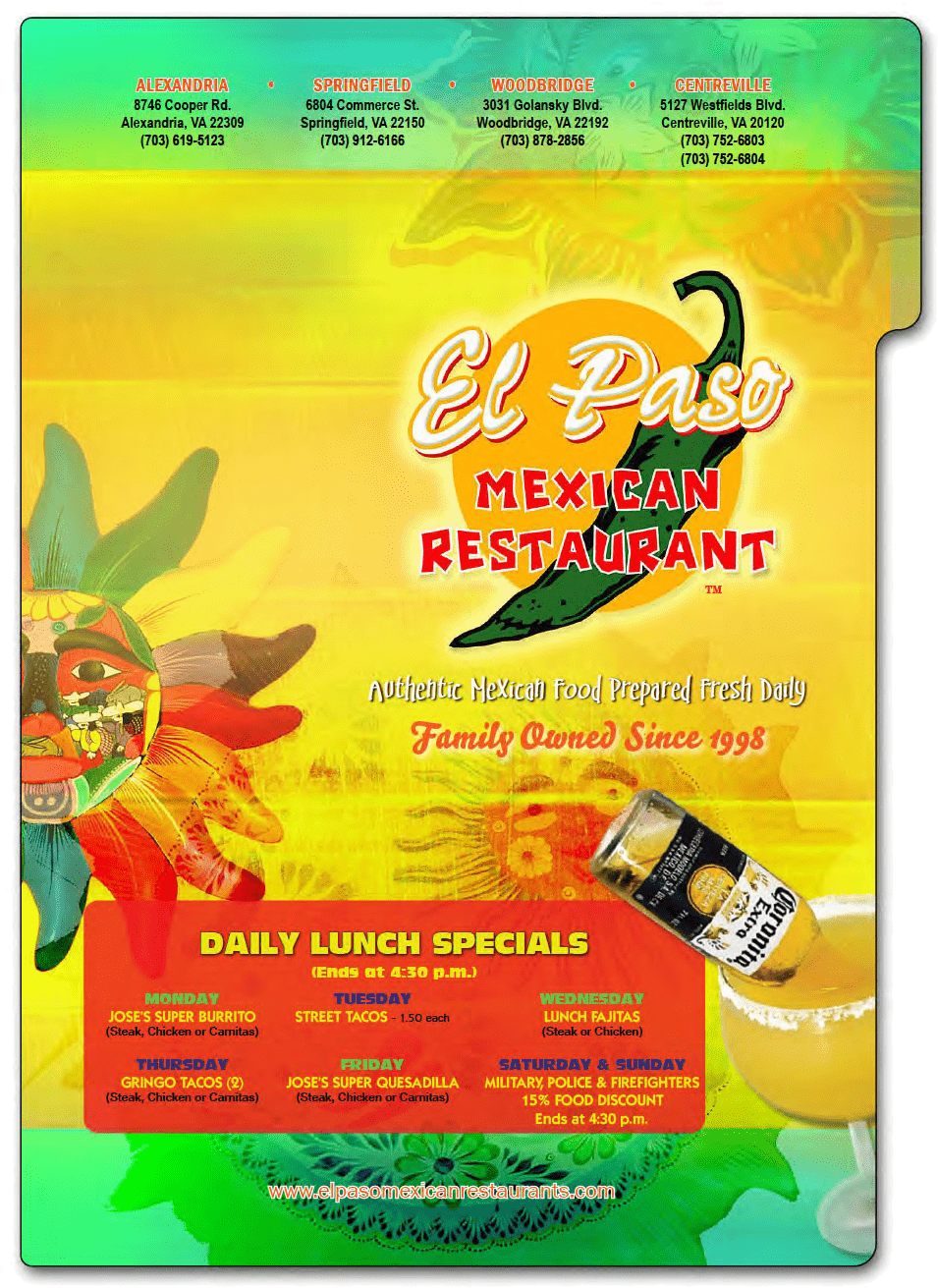 AlexandriaCooperRd El Paso Mexican Restaurant